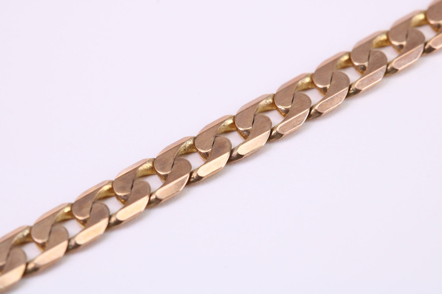 Diamond cut Curb Bracelet, Ideal for Ladies or Gents, Made From Solid Yellow Gold, British Hallmarked, Luxury Gift Boxed