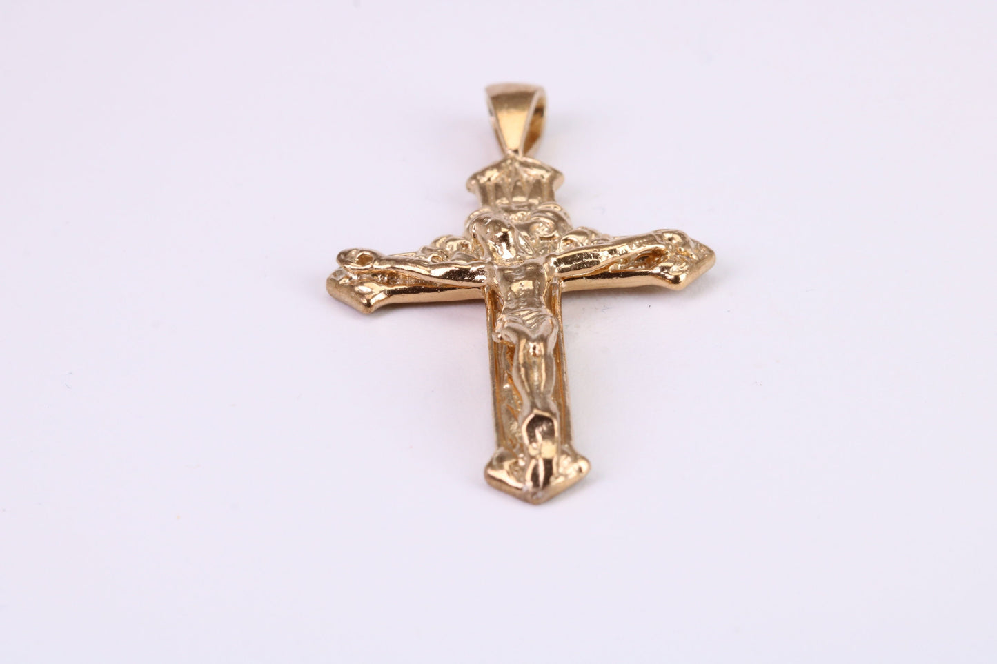 Chunky 45 mm Long Gold Crucifix, Made from Solid Yellow Gold, British Hallmarked