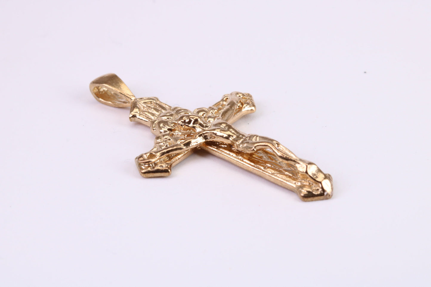 Chunky 45 mm Long Gold Crucifix, Made from Solid Yellow Gold, British Hallmarked