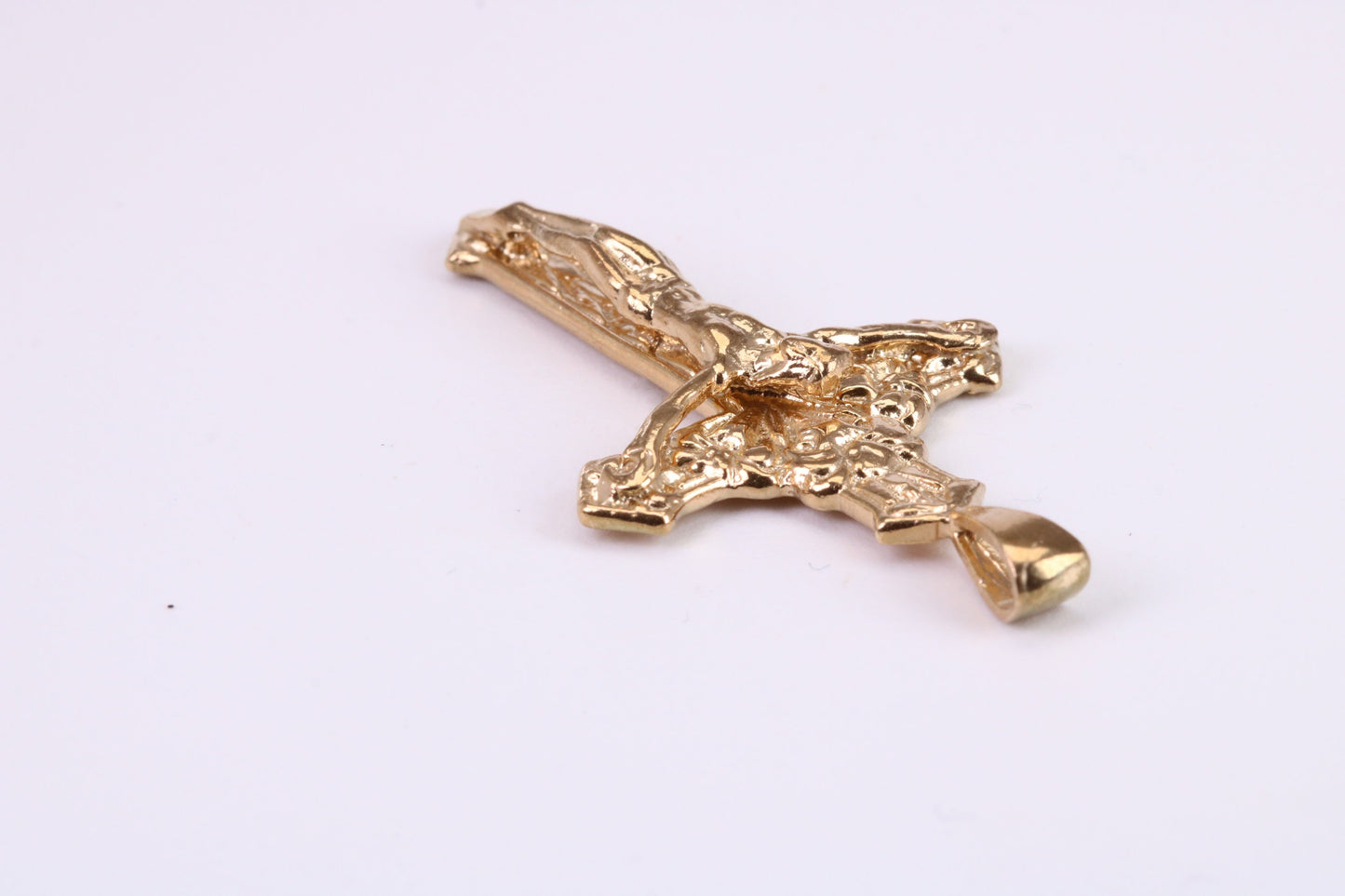 Chunky 45 mm Long Gold Crucifix, Made from Solid Yellow Gold, British Hallmarked