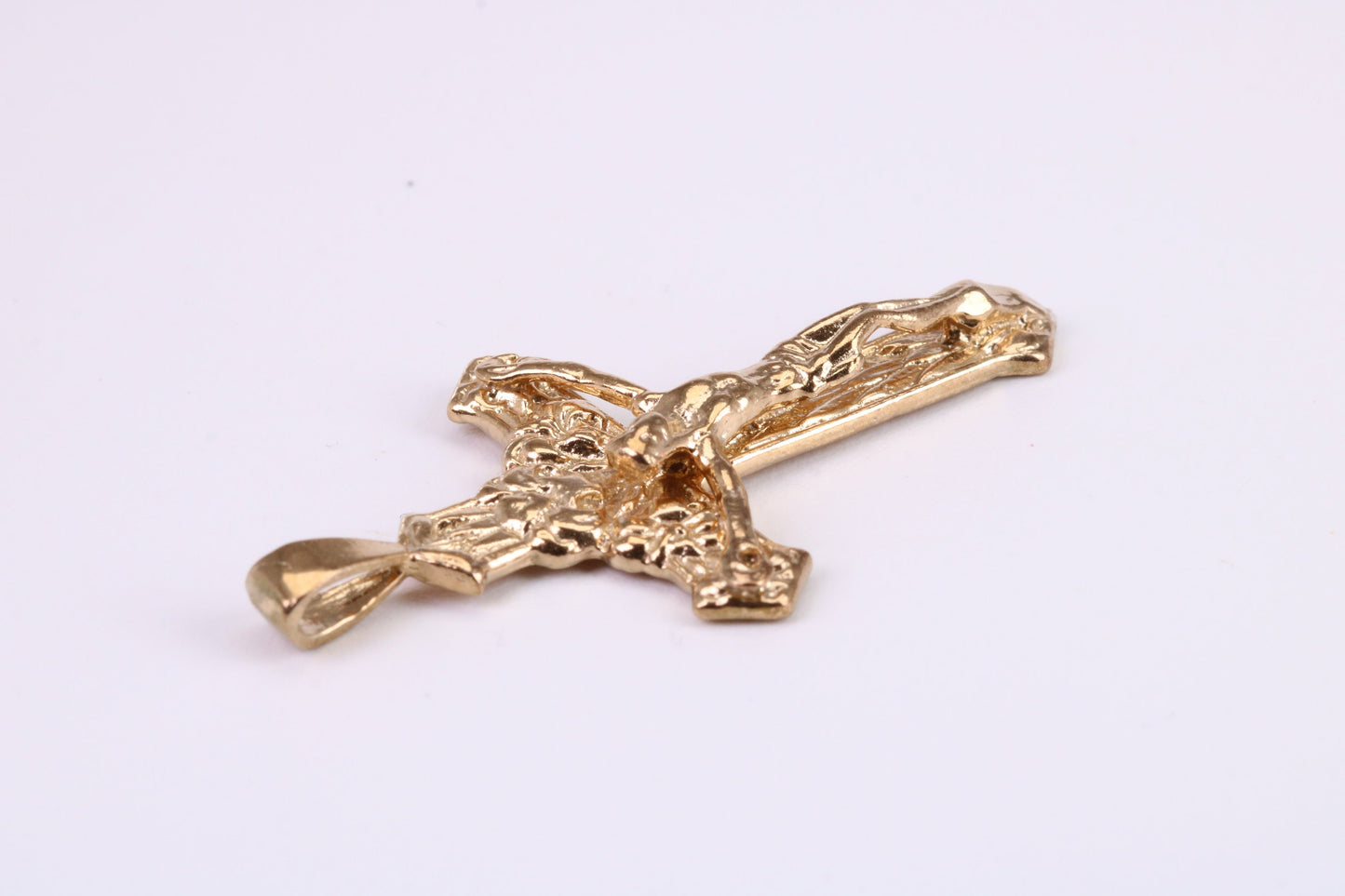 Chunky 45 mm Long Gold Crucifix, Made from Solid Yellow Gold, British Hallmarked