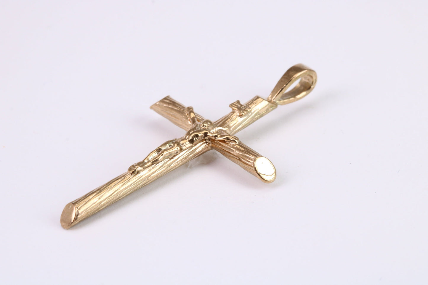 45 mm Long Gold Crucifix, Made from Solid Yellow Gold, British Hallmarked