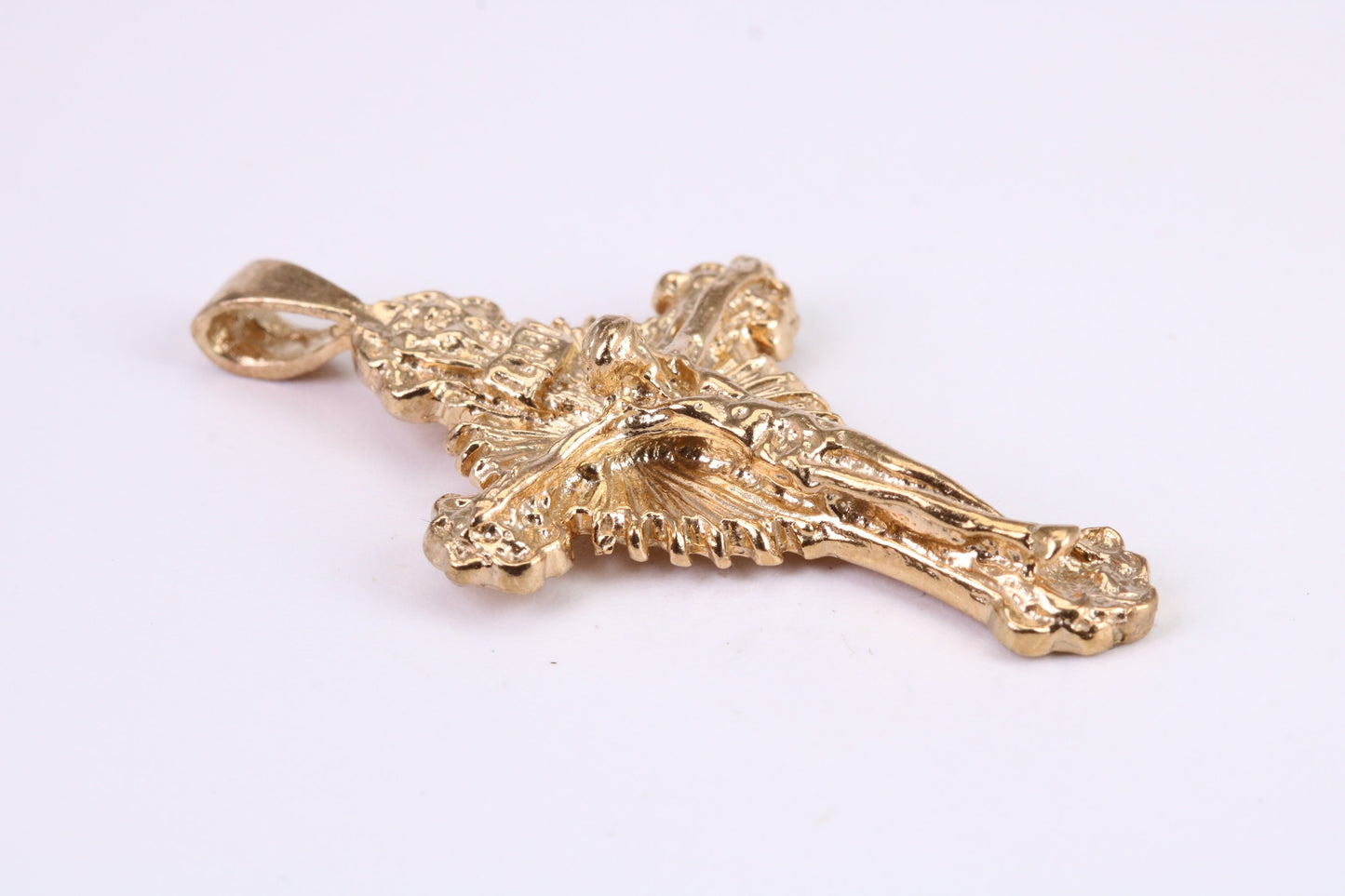Chunky 42 mm Long Gold Crucifix, Made from Solid Yellow Gold, British Hallmarked