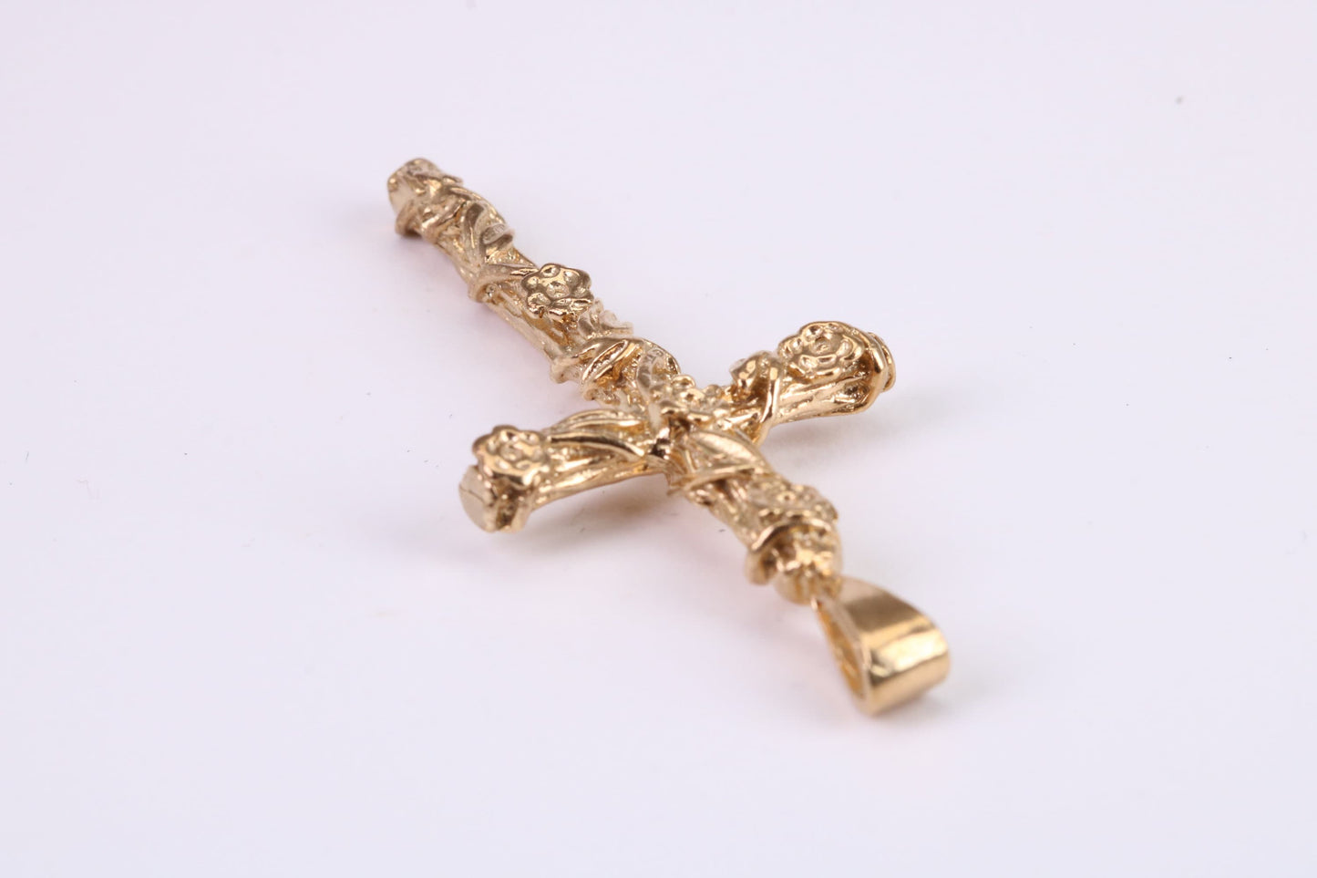 45 mm Long Gold Cross, Made from Solid Yellow Gold, British Hallmarked
