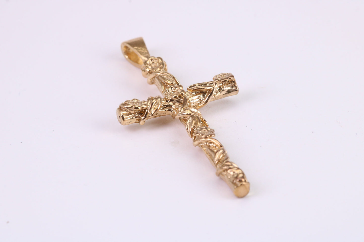 45 mm Long Gold Cross, Made from Solid Yellow Gold, British Hallmarked