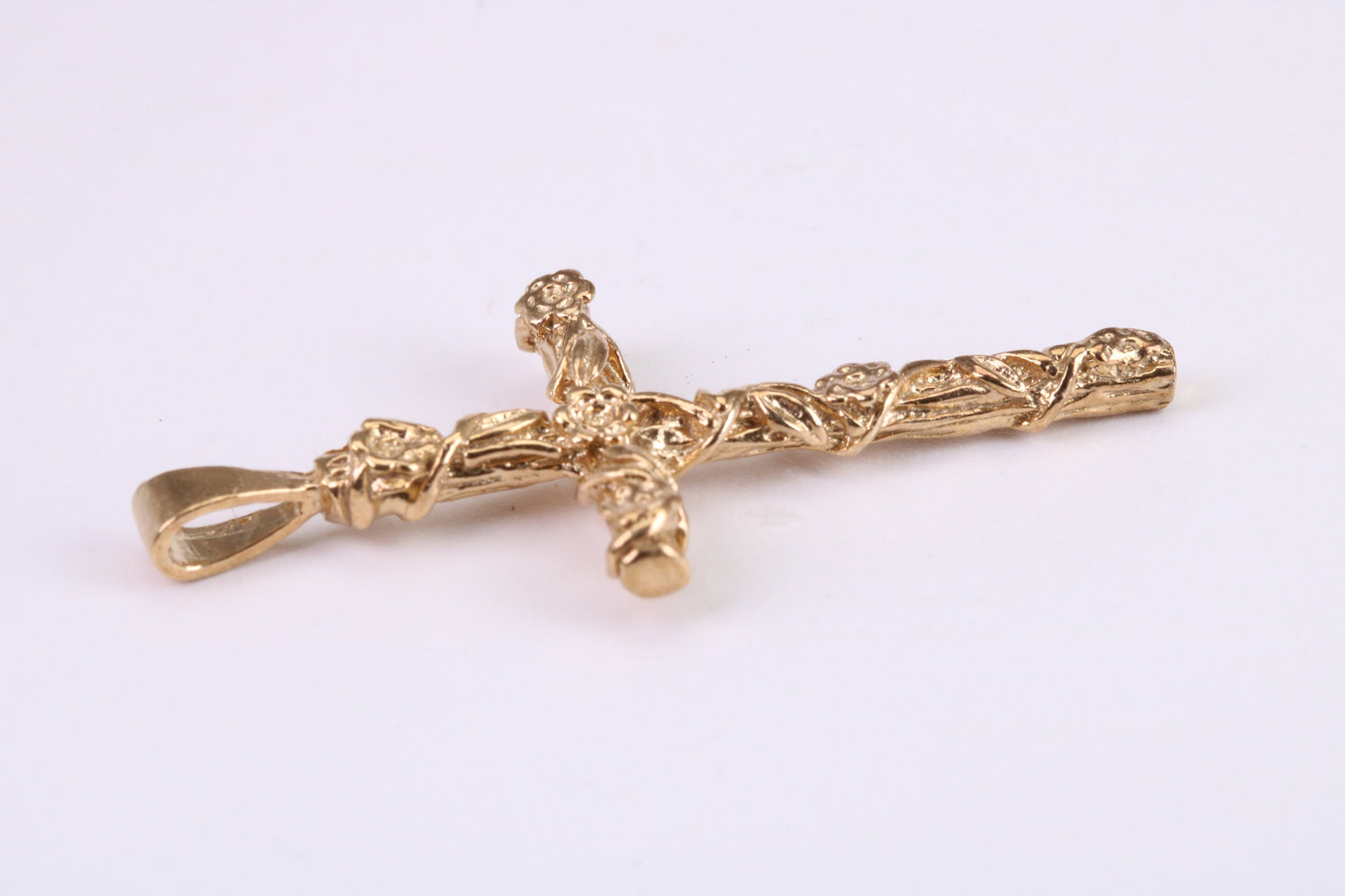 45 mm Long Gold Cross, Made from Solid Yellow Gold, British Hallmarked
