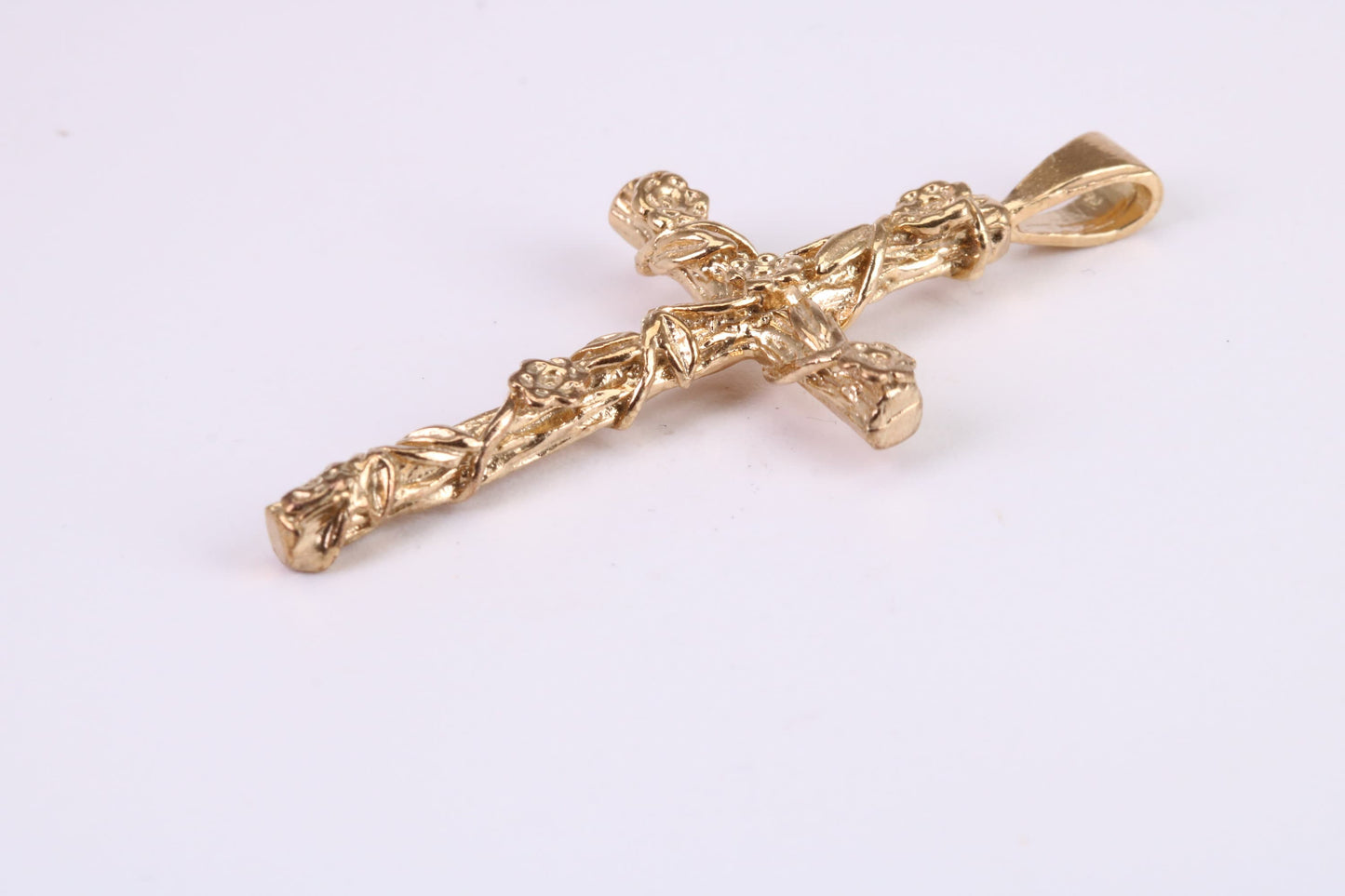 45 mm Long Gold Cross, Made from Solid Yellow Gold, British Hallmarked