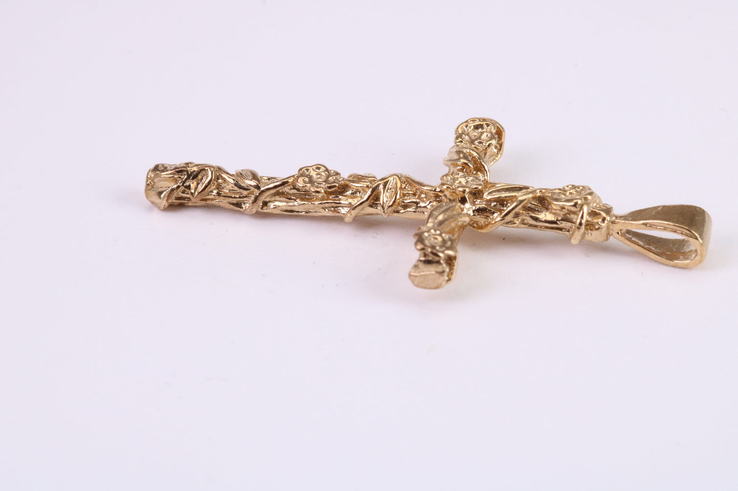 45 mm Long Gold Cross, Made from Solid Yellow Gold, British Hallmarked
