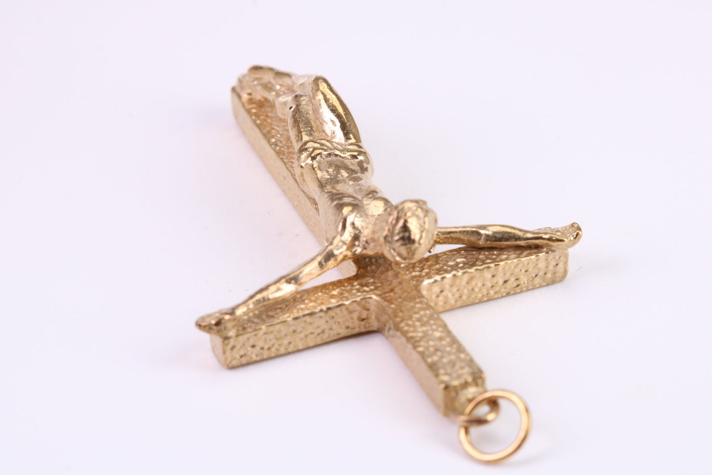 Large and Chunky 54 mm Long Gold Crucifix, Made from Solid Yellow Gold, British Hallmarked