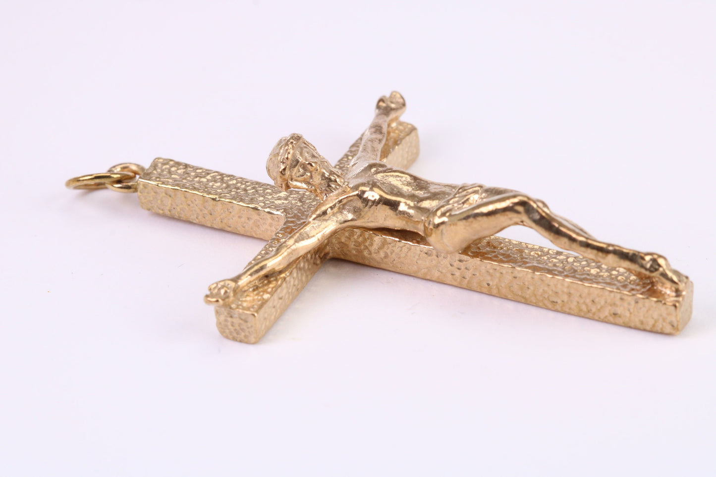 Large and Chunky 54 mm Long Gold Crucifix, Made from Solid Yellow Gold, British Hallmarked