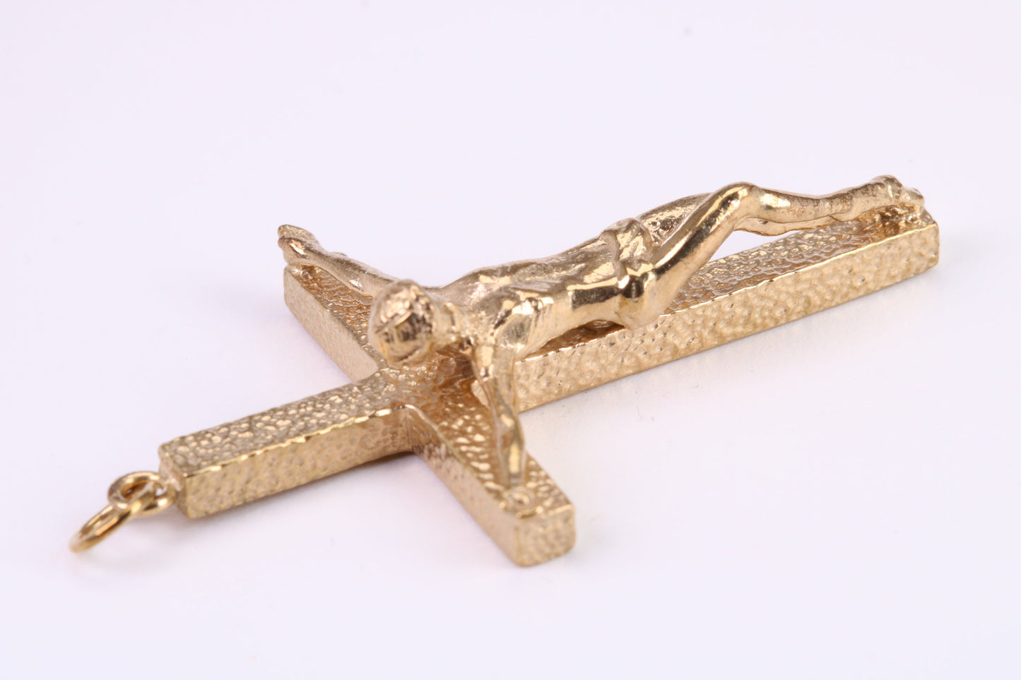 Large and Chunky 54 mm Long Gold Crucifix, Made from Solid Yellow Gold, British Hallmarked