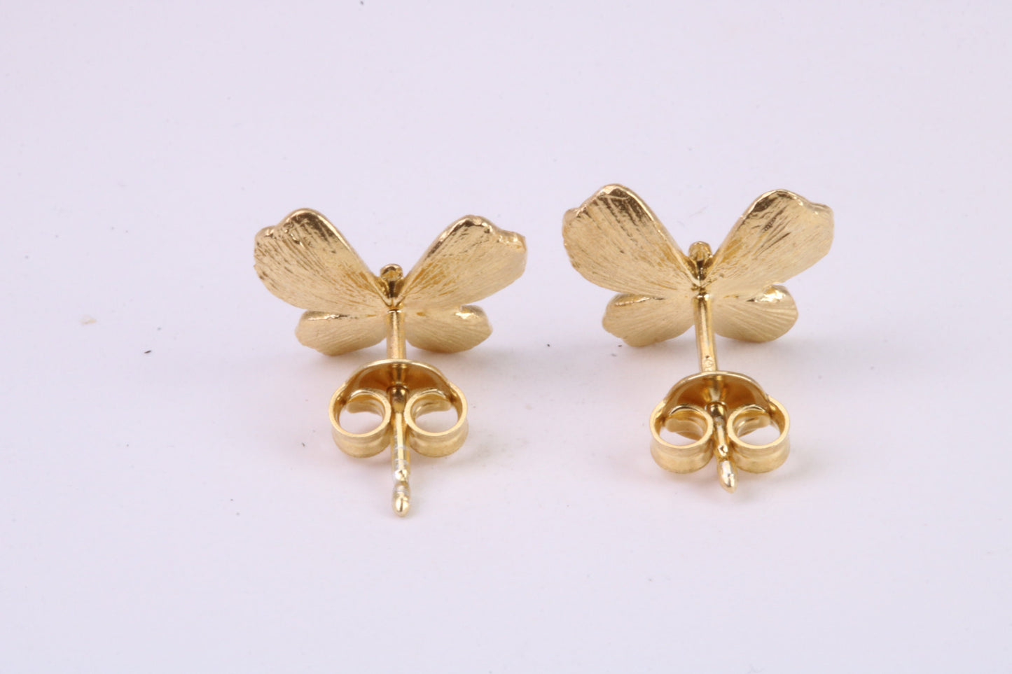 Butterfly Stud Earrings, Very Dressy, Made from Solid 925 Grade Sterling Silver and 18ct Yellow Gold Plated
