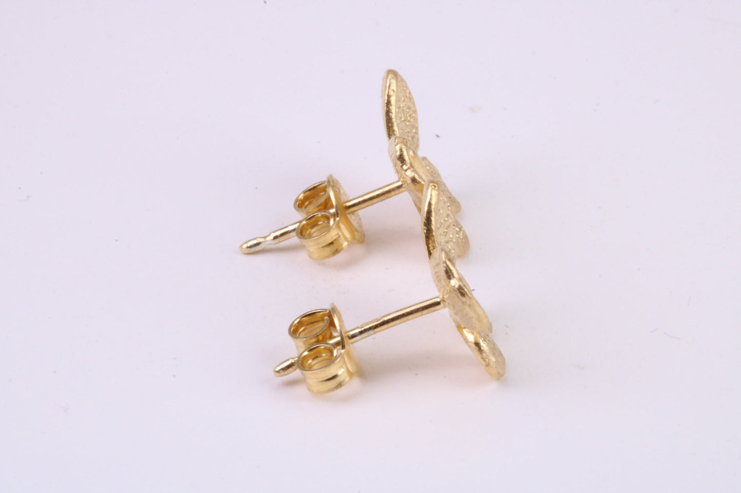 Butterfly Stud Earrings, Very Dressy, Made from Solid 925 Grade Sterling Silver and 18ct Yellow Gold Plated