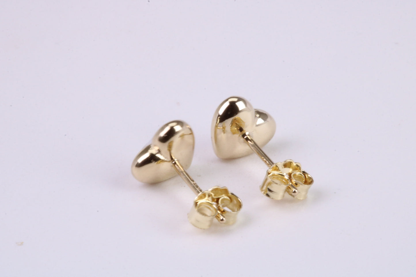 Love Heart Mother of Pearl set Stud Earrings, Made from Solid 925 Grade Sterling Silver and 18ct Yellow Gold Plated