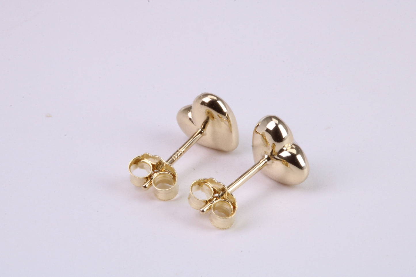 Love Heart Mother of Pearl set Stud Earrings, Made from Solid 925 Grade Sterling Silver and 18ct Yellow Gold Plated