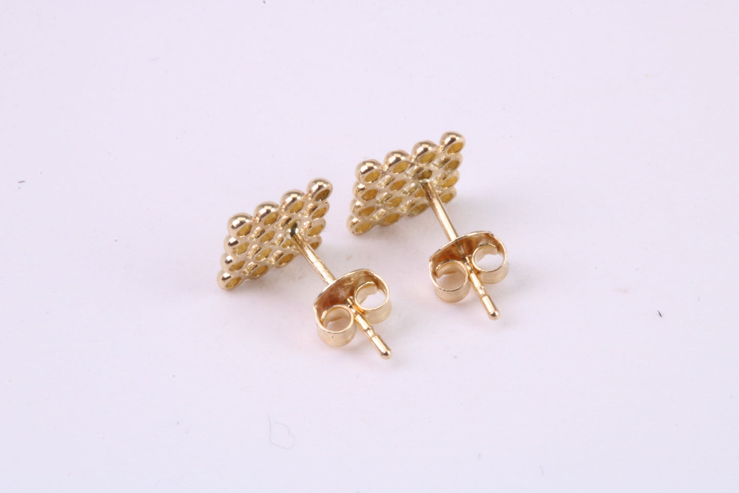 6 mm Square Stud Earrings Made from Solid 9ct Yellow Gold