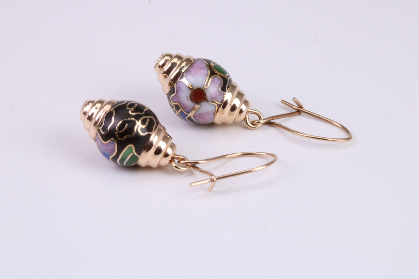 Vintage Look Dropper Earrings Made from 9ct Yellow Gold