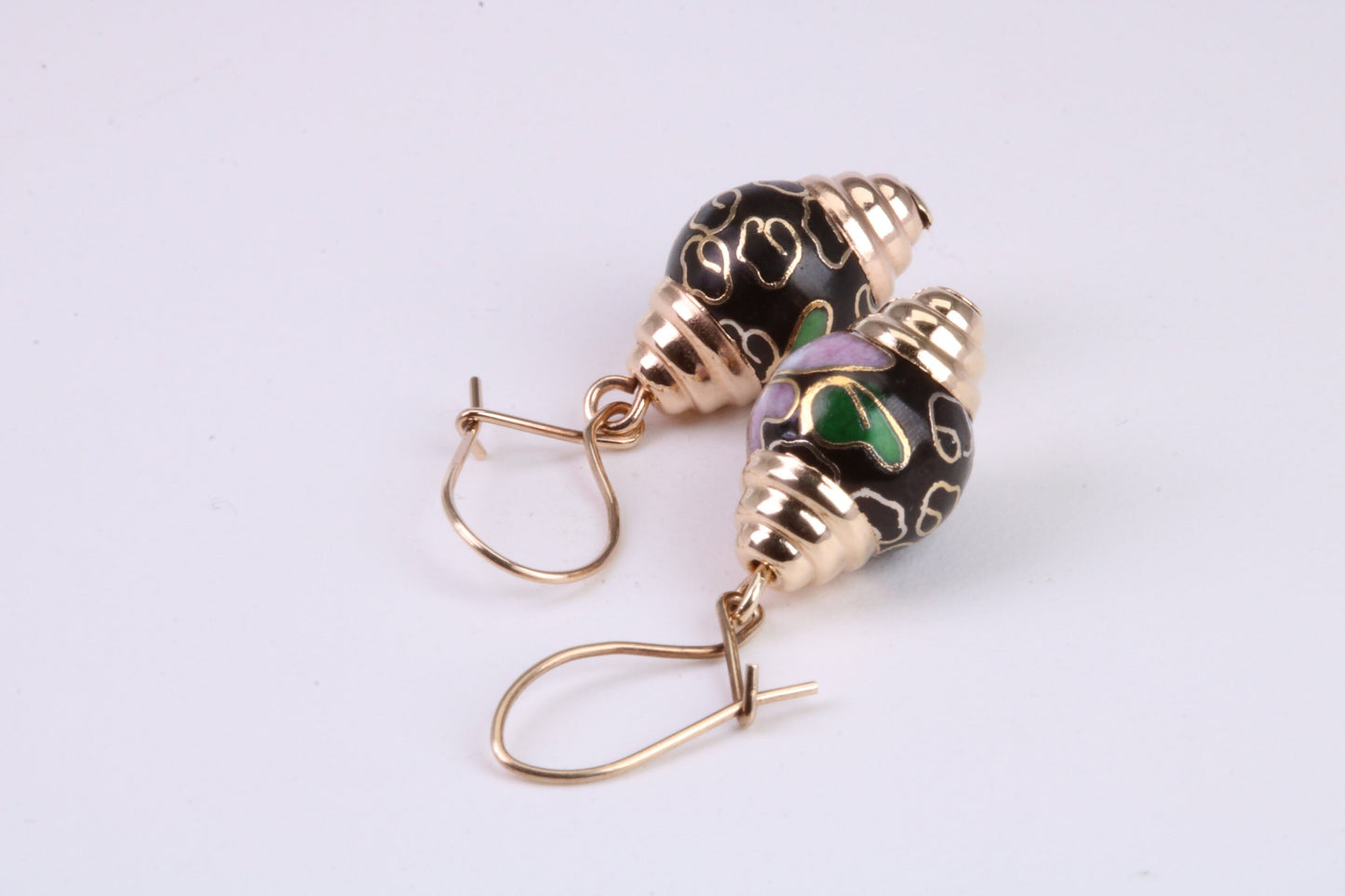 Vintage Look Dropper Earrings Made from 9ct Yellow Gold