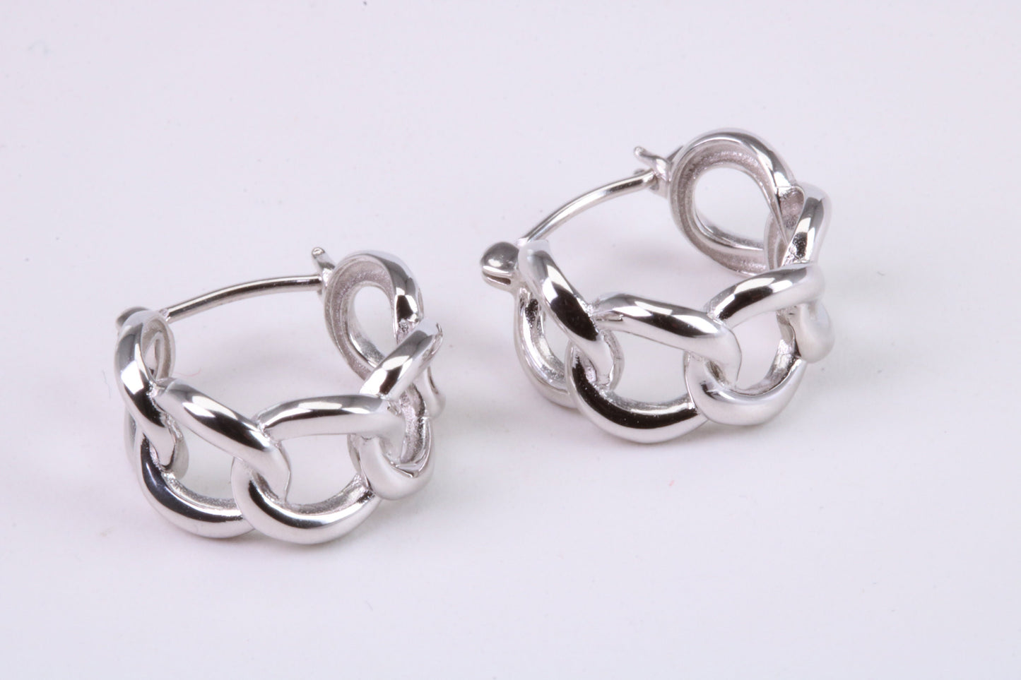 15 mm Round Hoop Creole Earrings Made from Solid 925 Grade Sterling Silver
