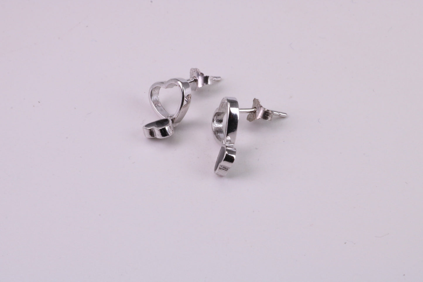 Love Heart Cubic Zirconia set Earrings, Very Dressy, Made from Solid 925 Grade Sterling Silver