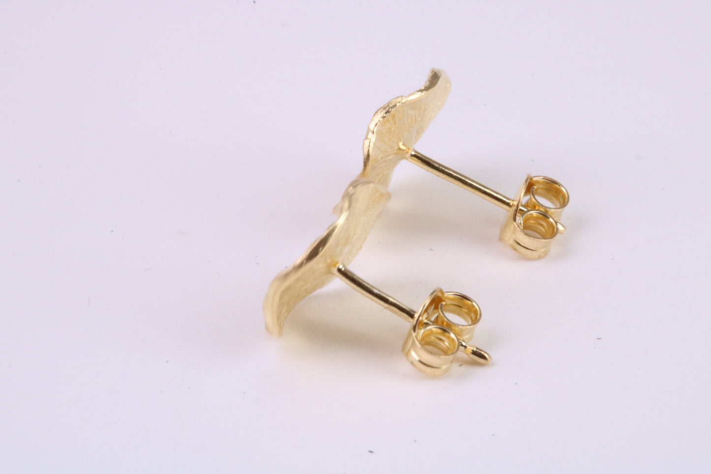 Shimmering Stud Earrings, Very Dressy, Made from Solid 925 Grade Sterling Silver and 18ct Yellow Gold Plated