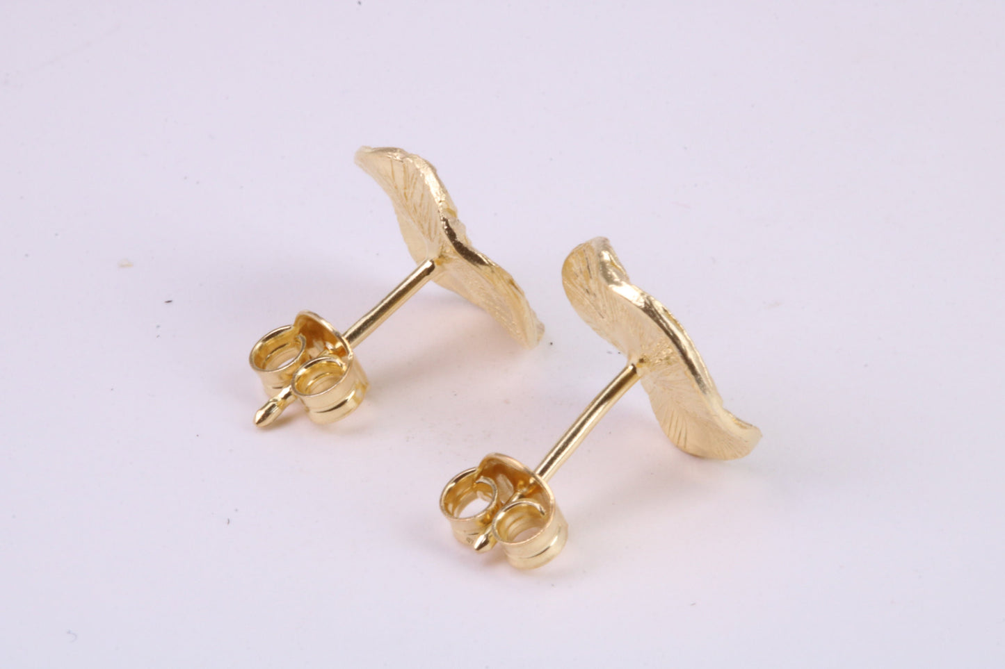 Shimmering Stud Earrings, Very Dressy, Made from Solid 925 Grade Sterling Silver and 18ct Yellow Gold Plated