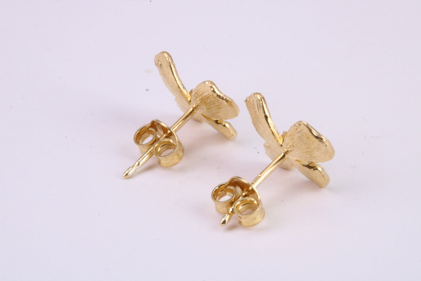 Butterfly Stud Earrings, Very Dressy, Made from Solid 925 Grade Sterling Silver and 18ct Yellow Gold Plated