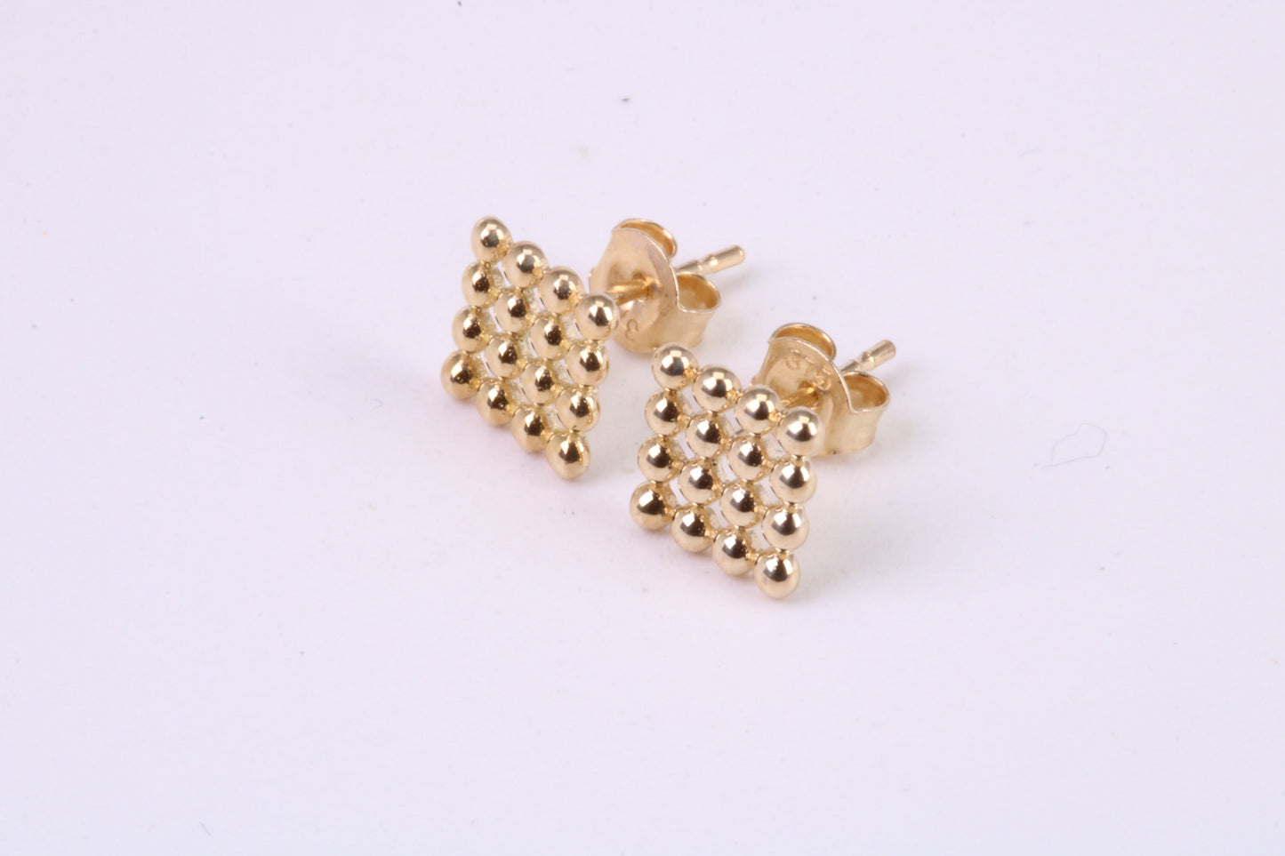 6 mm Square Stud Earrings Made from Solid 9ct Yellow Gold