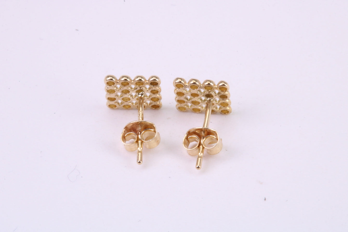 6 mm Square Stud Earrings Made from Solid 9ct Yellow Gold