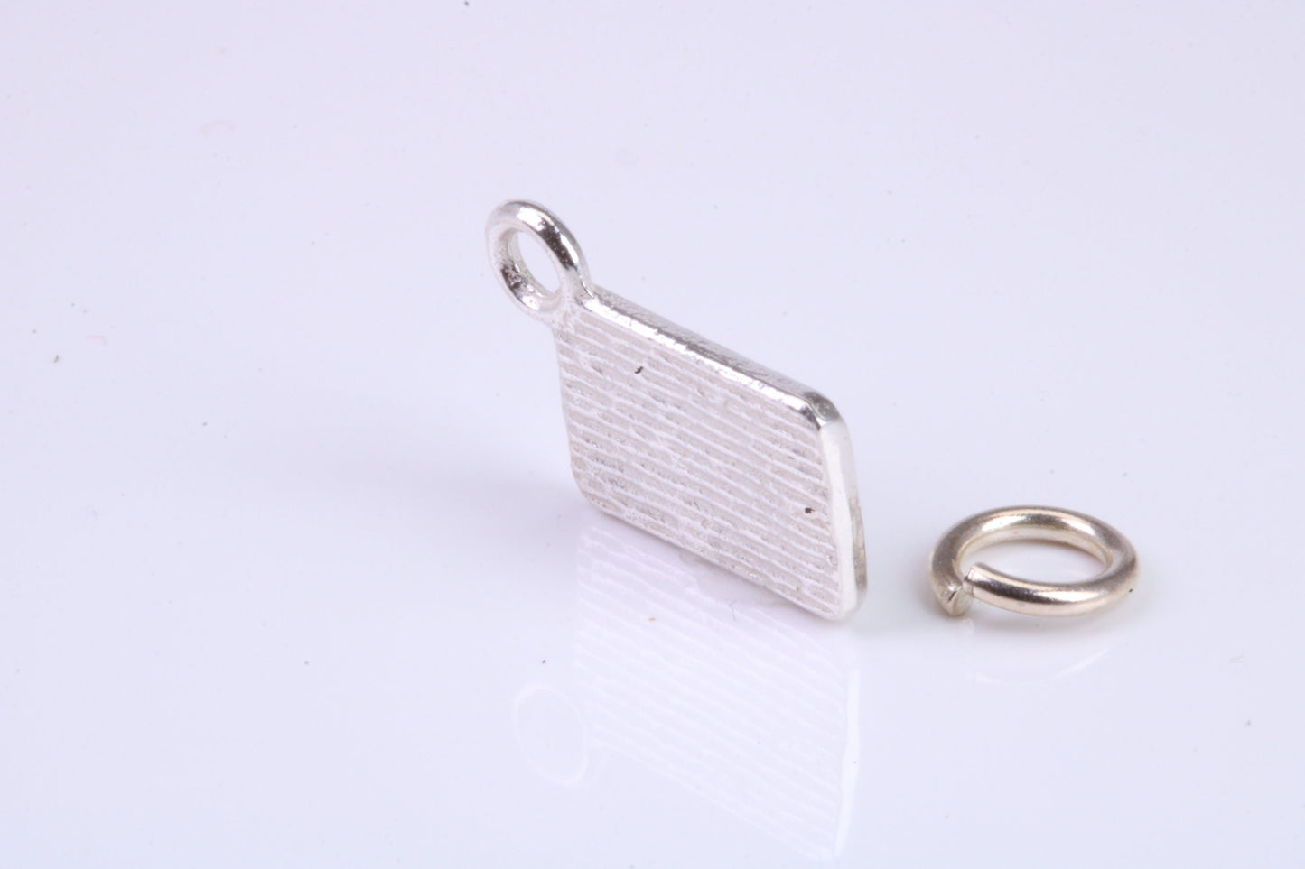 Egg Box Charm, Traditional Charm, Made from Solid 925 Grade Sterling Silver, Complete with Attachment Link