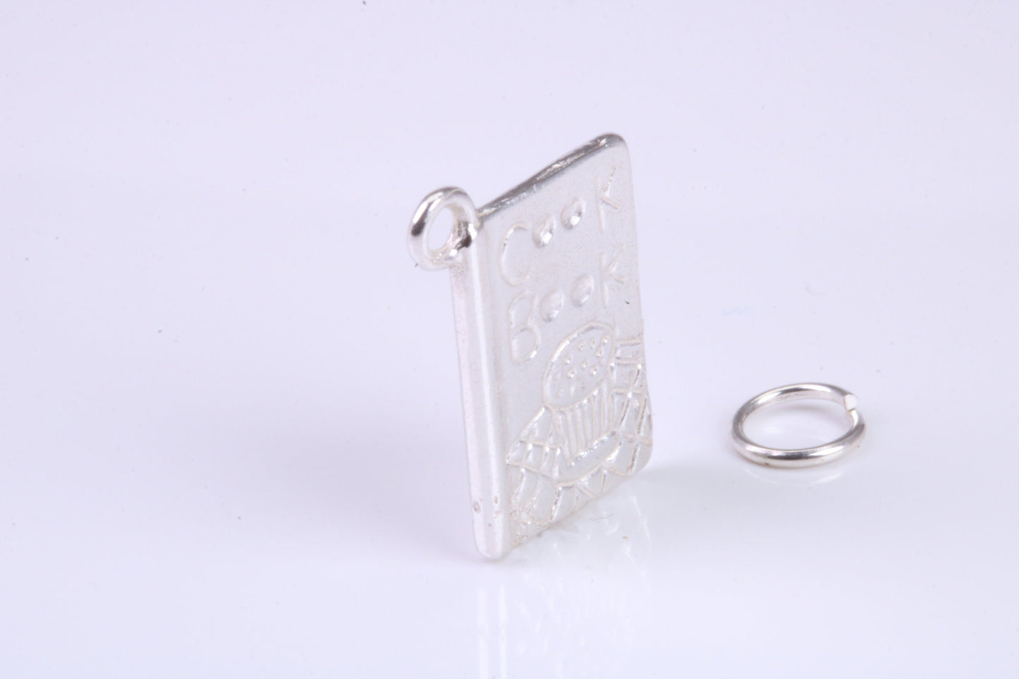 Cook Book Charm, Traditional Charm, Made from Solid 925 Grade Sterling Silver, Complete with Attachment Link