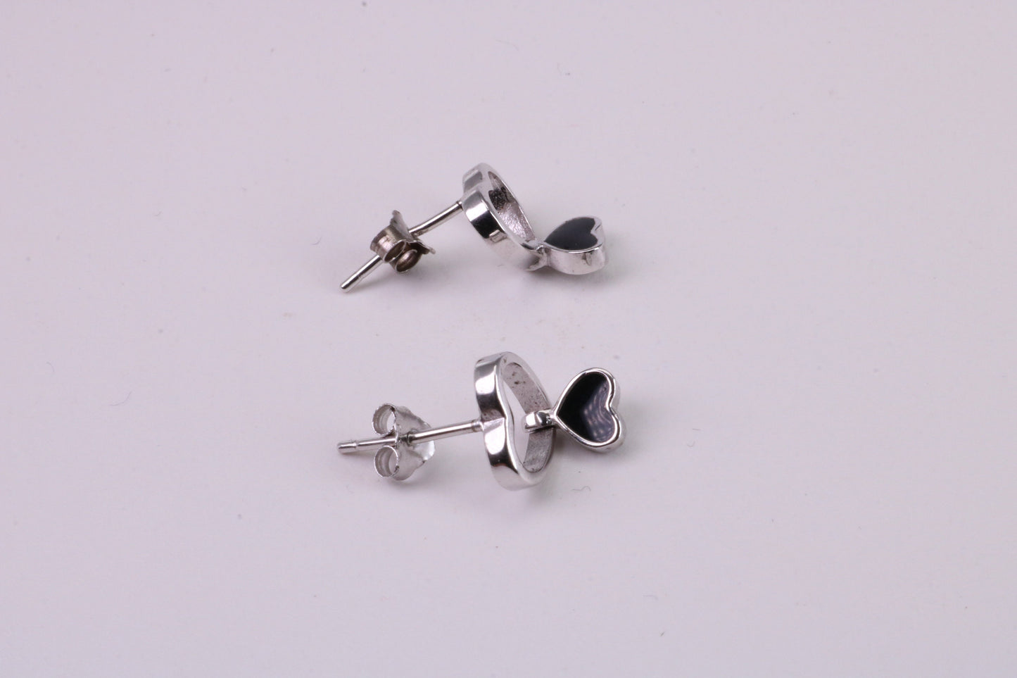 Love Heart Cubic Zirconia set Earrings, Very Dressy, Made from Solid 925 Grade Sterling Silver