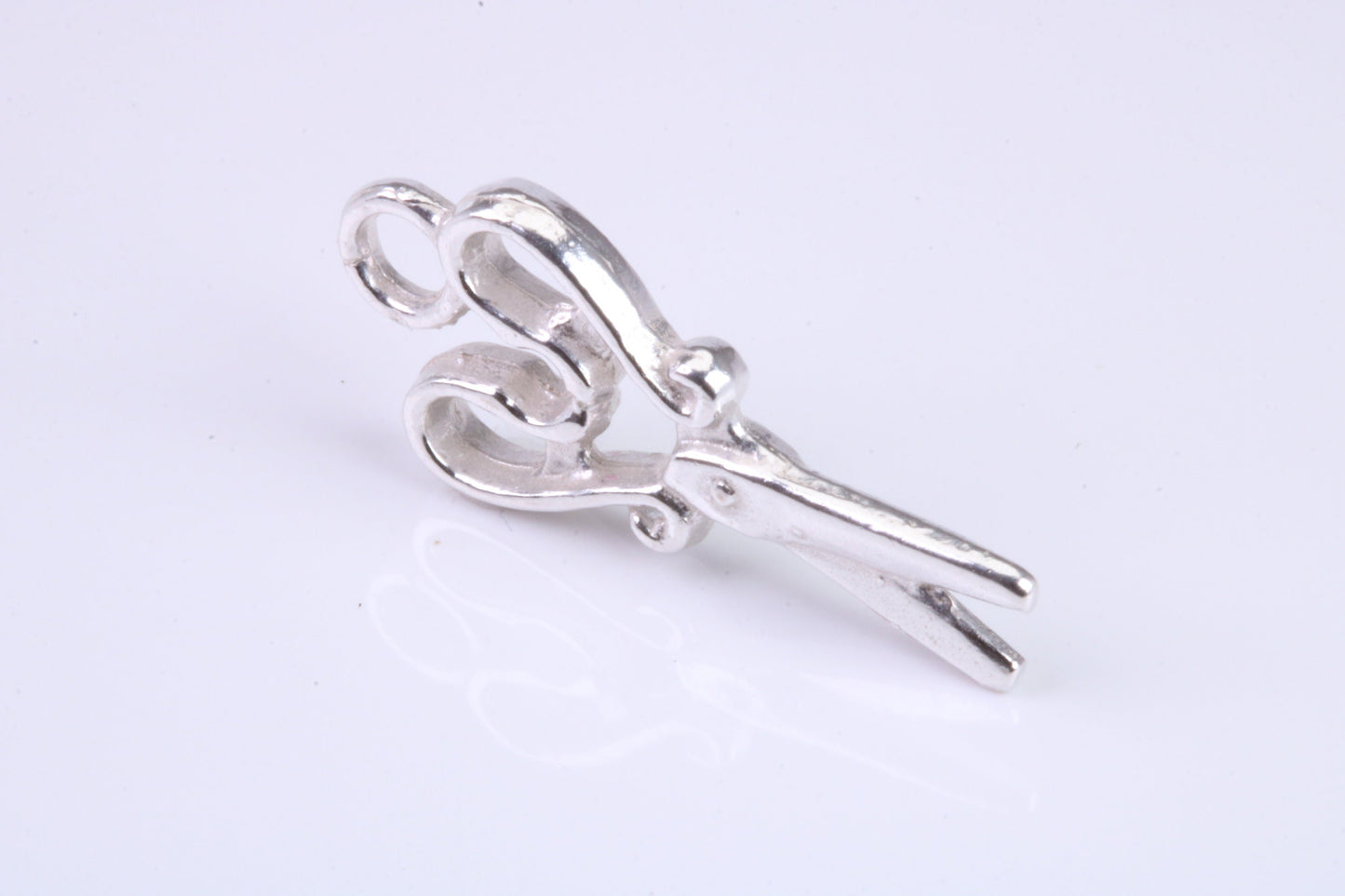Scissor Charm, Traditional Charm, Made from Solid 925 Grade Sterling Silver, Complete with Attachment Link