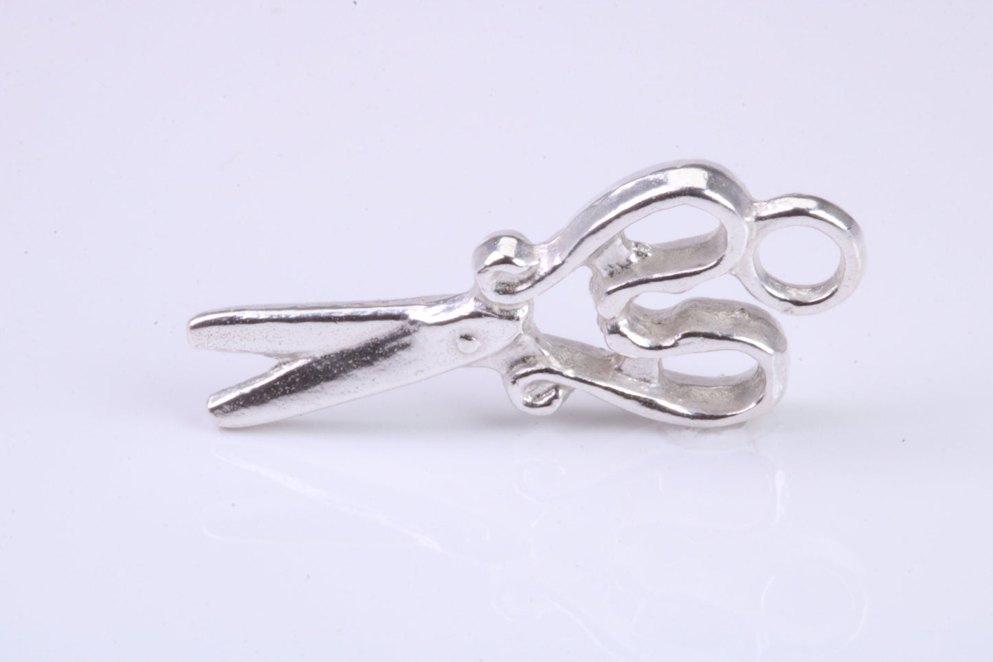 Scissor Charm, Traditional Charm, Made from Solid 925 Grade Sterling Silver, Complete with Attachment Link