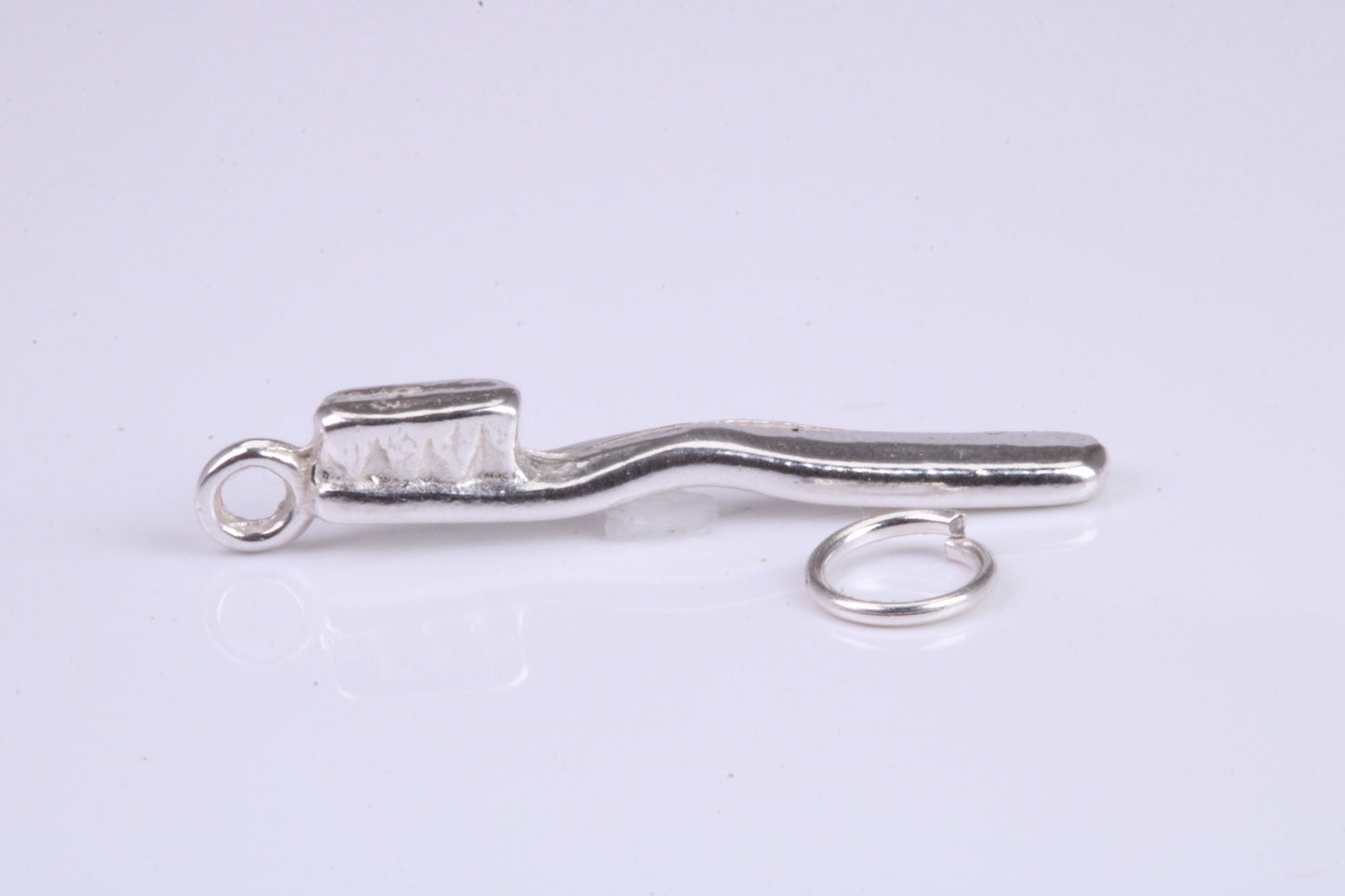 Tooth Brush Charm, Graduation Cap Charm, Traditional Charm, Made from Solid 925 Grade Sterling Silver, Complete with Attachment Link