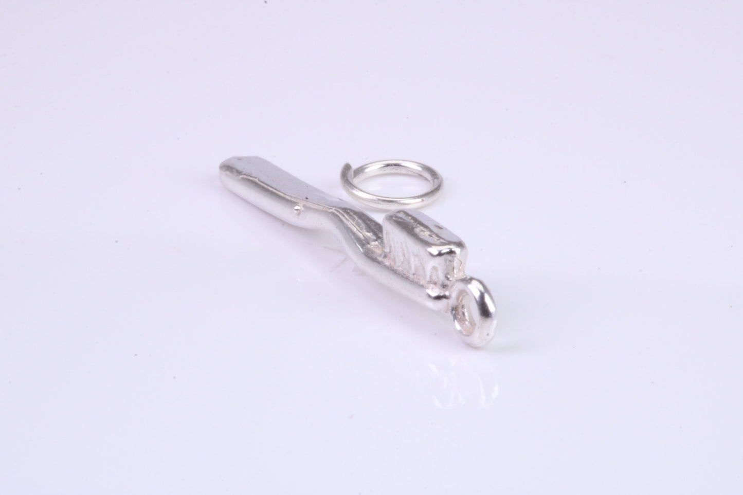Tooth Brush Charm, Graduation Cap Charm, Traditional Charm, Made from Solid 925 Grade Sterling Silver, Complete with Attachment Link