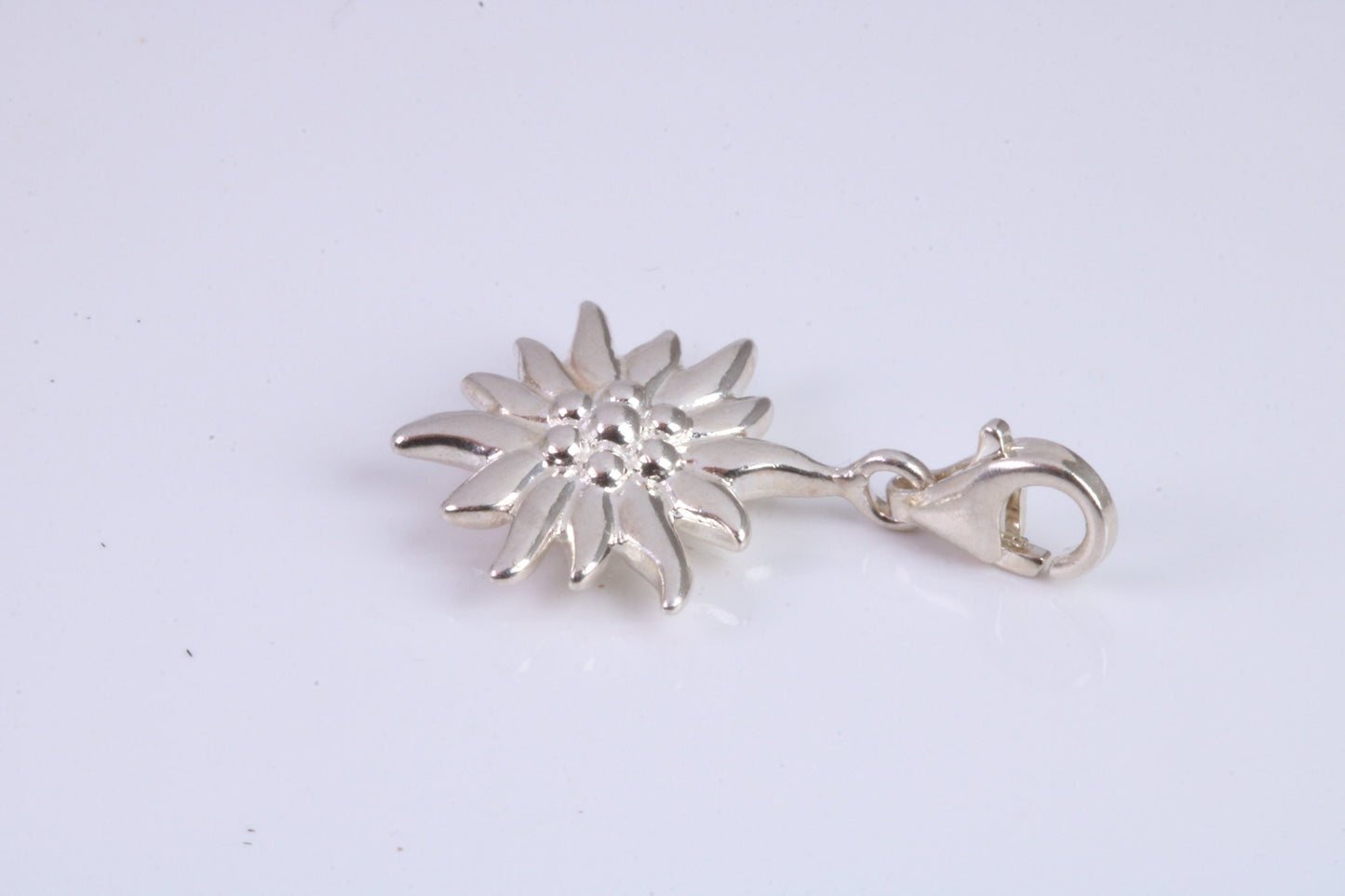 Sun Charm, Traditional Charm, Made from Solid 925 Grade Sterling Silver, Complete with Attachment Link