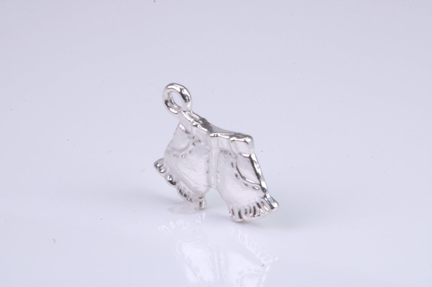 Shorts Charm, Traditional Charm, Made from Solid 925 Grade Sterling Silver, Complete with Attachment Link