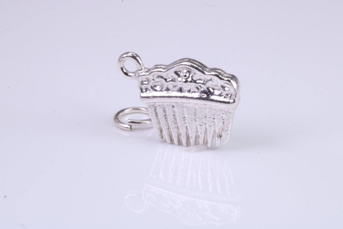 Hair Comb Charm, Traditional Charm, Made from Solid 925 Grade Sterling Silver, Complete with Attachment Link