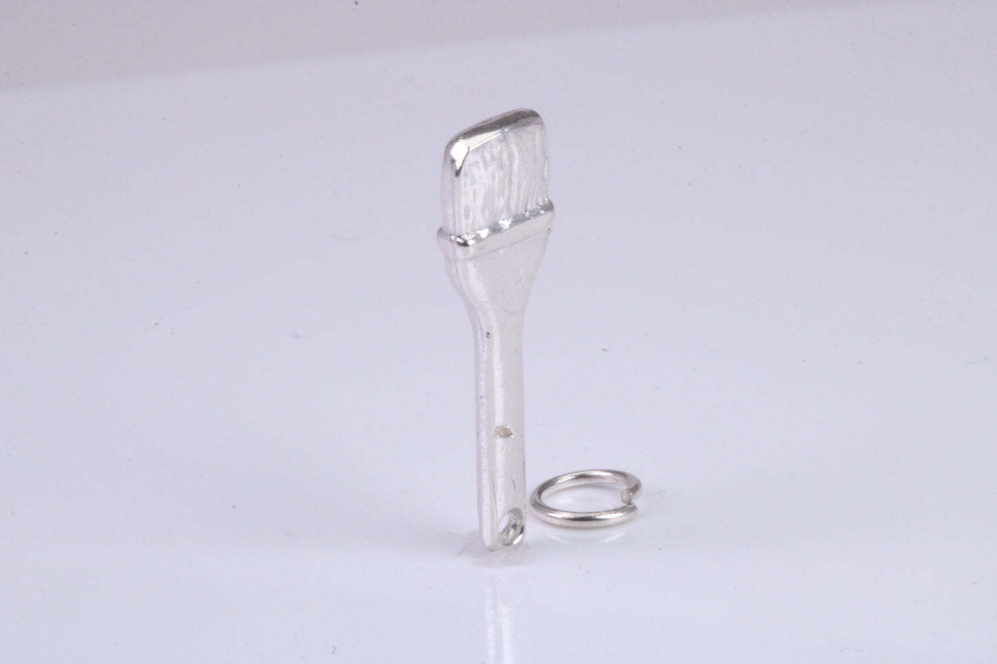 Paint Brush Charm, Traditional Charm, Made from Solid 925 Grade Sterling Silver, Complete with Attachment Link