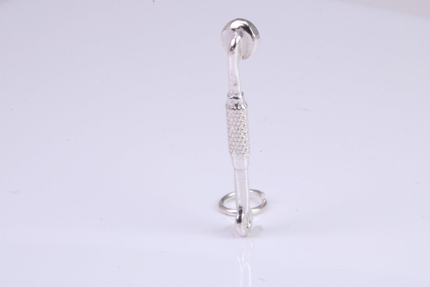 Dental Mirror Charm, Traditional Charm, Made from Solid 925 Grade Sterling Silver, Complete with Attachment Link