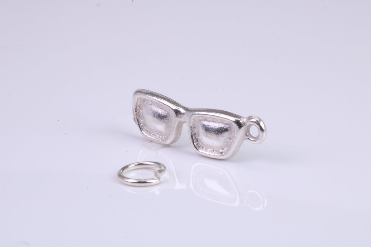 Sunglasses Charm, Traditional Charm, Made from Solid 925 Grade Sterling Silver, Complete with Attachment Link