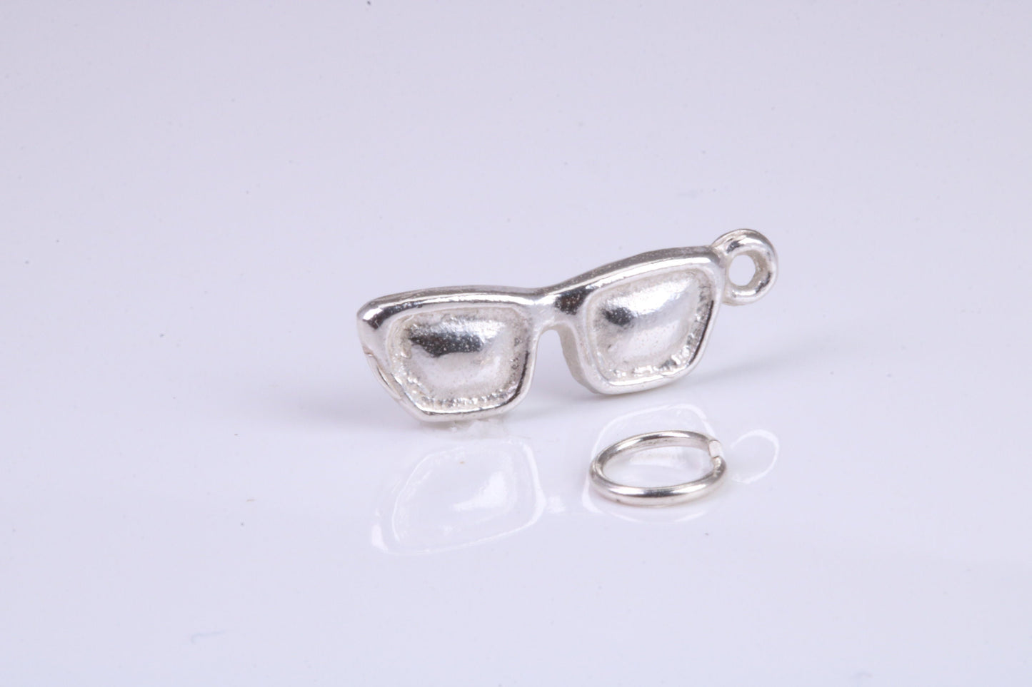 Sunglasses Charm, Traditional Charm, Made from Solid 925 Grade Sterling Silver, Complete with Attachment Link