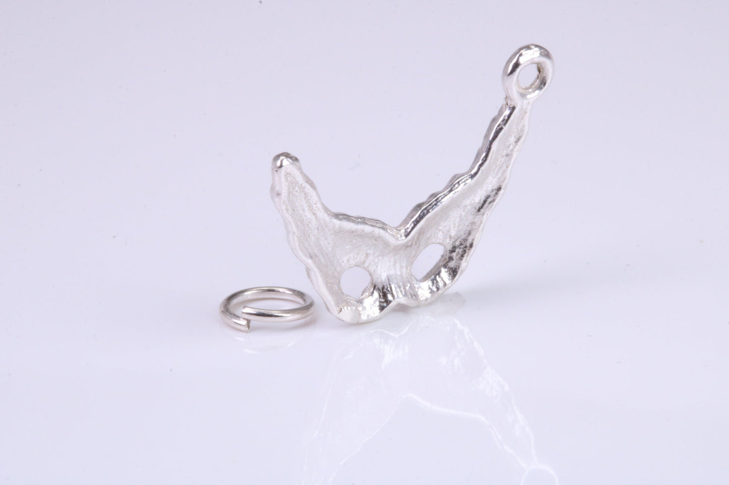 Pantomime Mask Charm, Traditional Charm, Made from Solid 925 Grade Sterling Silver, Complete with Attachment Link