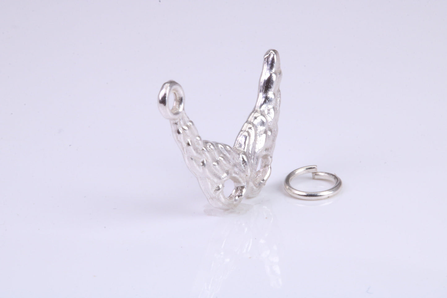 Pantomime Mask Charm, Traditional Charm, Made from Solid 925 Grade Sterling Silver, Complete with Attachment Link