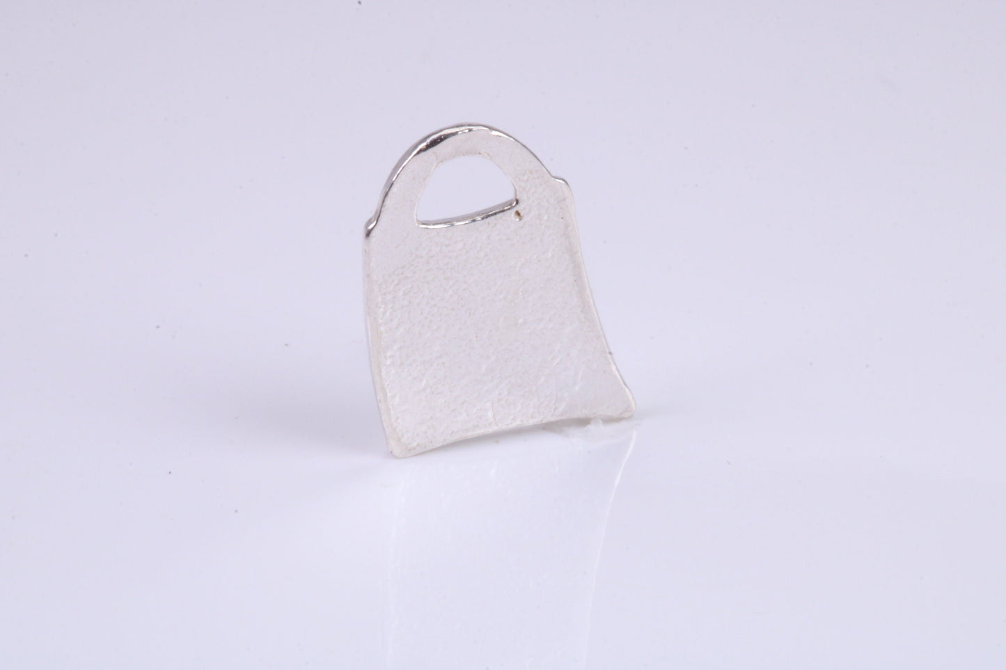 Shopping Bag Charm, Traditional Charm, Made from Solid 925 Grade Sterling Silver, Complete with Attachment Link