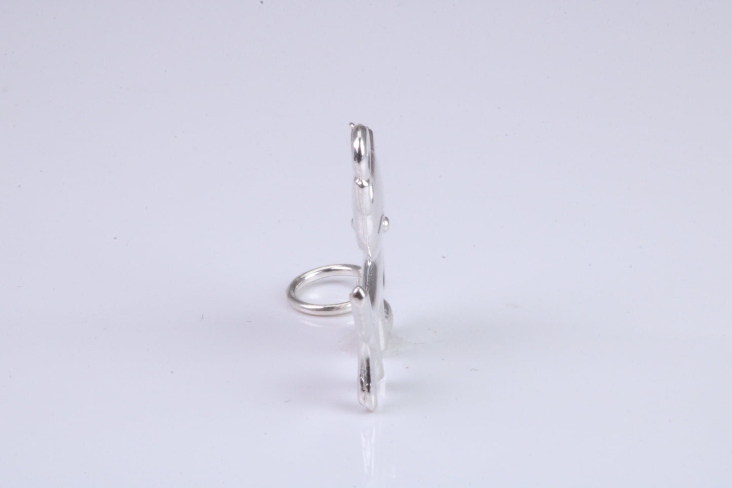 Cat Charm, Traditional Charm, Made from Solid 925 Grade Sterling Silver, Complete with Attachment Link