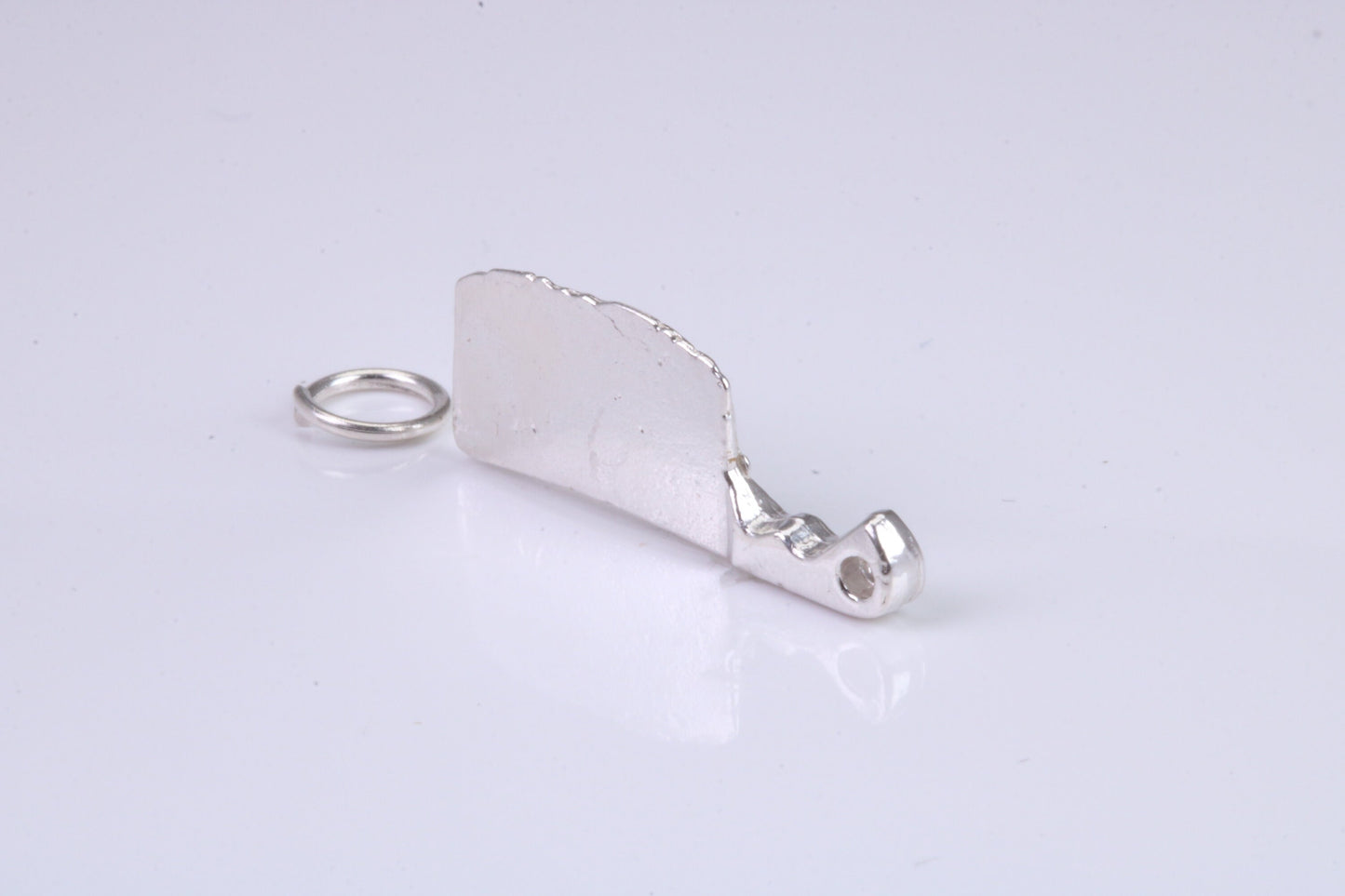 Cleaver Charm, Traditional Charm, Made from Solid 925 Grade Sterling Silver, Complete with Attachment Link
