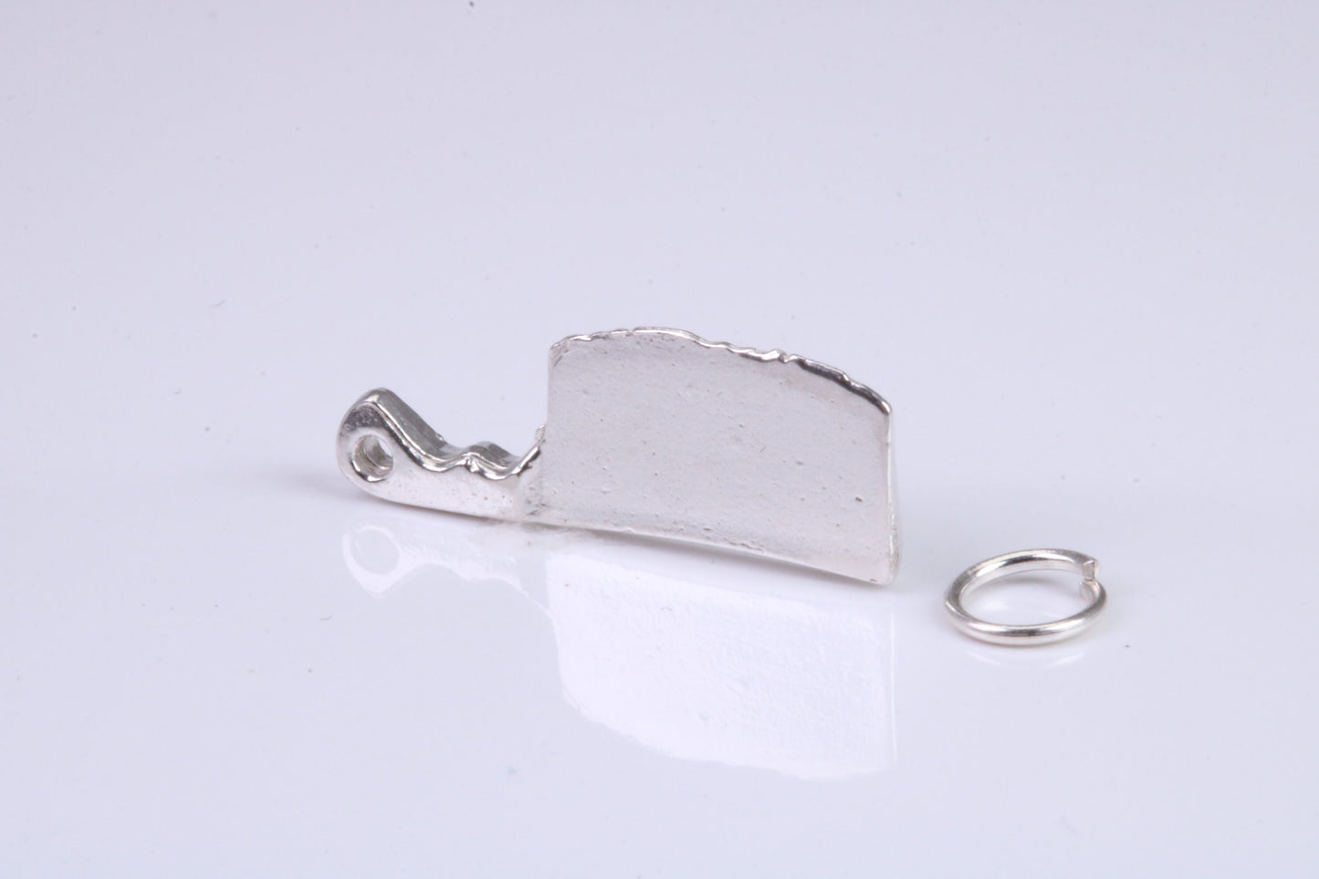 Cleaver Charm, Traditional Charm, Made from Solid 925 Grade Sterling Silver, Complete with Attachment Link