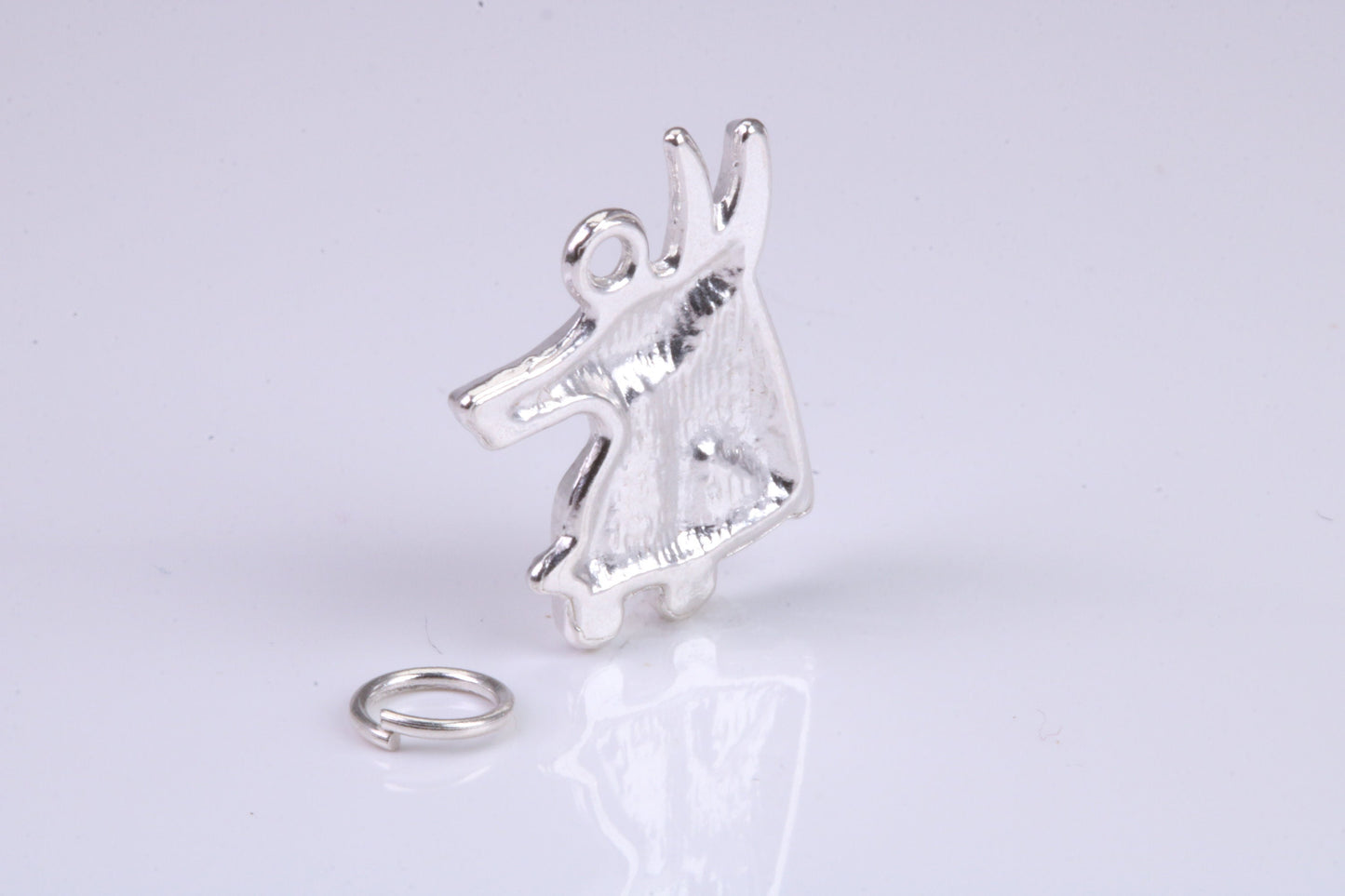 Egyptian Horus Charm, Traditional Charm, Made from Solid 925 Grade Sterling Silver, Complete with Attachment Link